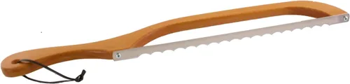 Miniatura 14 de Out of the Woods of Oregon Cuchillo para cortar pan y bagel estilo arco de Estados Unidos para rebanar masa madre, bagels y más, aliso natural