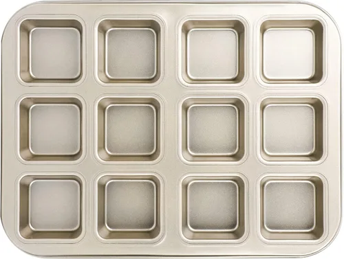 Miniatura 14 de Beasea Molde Cuadrado para Brownies, Molde Antiadherente de 6 Cavidades para Muffins, Molde para Pastel de Brownies, Juego de Gastronomía para Mini