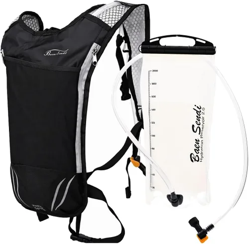 Miniatura 9 de Paquete de hidratación con mochila de 2 litros, ideal para deportes al aire libre, correr, senderismo, camping, ciclismo, esquí