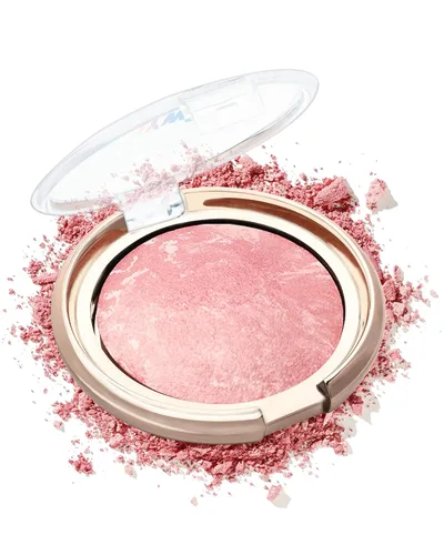 Baked Blush, paleta de polvos de rubor marmoleado iluminador, colorete en polvo libre de crueldad, sombra de ojos e iluminador para un maquillaje