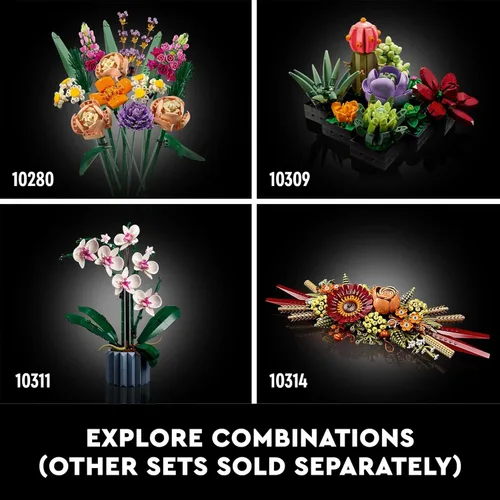 Miniatura 11 de LEGO Icons - Juego de centro de mesa de flores secas para adultos, a partir de 18 años, decoraciones de otoño y Acción de Gracias para mesa