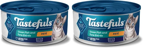 Miniatura 23 de Blue Buffalo Tastefuls - Paquete variado de comida húmeda natural para gatos, pollo, pavo y pollo, pescado y atún de océano, latas de 5.5 onzas