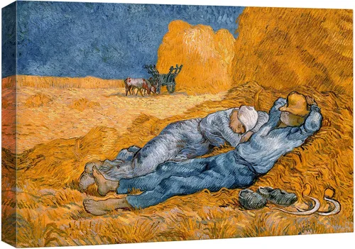 Miniatura 6 de Van Gogh - Lienzo con diseño giclée de olivos con cielo amarillo y sol, arte de pared de galería, estirado y enmarcado, listo para colgar, 24 x 36