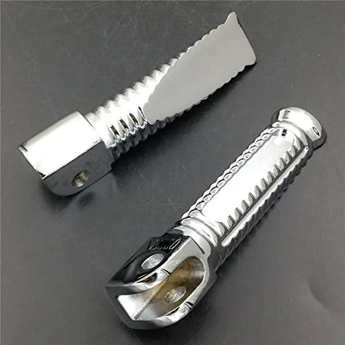Miniatura 3 de HTT Front Foot Pegs For Yamaha YZF 600R R6 R6S R1 FZ6 FZ Fazer XJR FJR 1300 Cromado