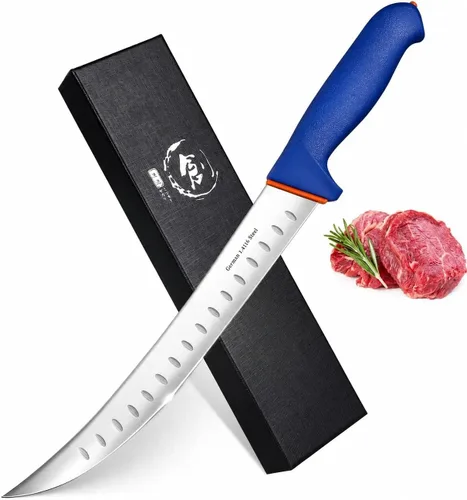 DRAGON RIOT Cuchillo para romper carnicero de alta calidad, cuchillo de cimro curvo de 10 pulgadas, cuchillo de carnicero para cortar carne,