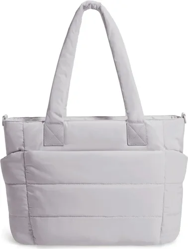 Miniatura 8 de Bolso de mano acolchado para mujer, bolso grande de enfermera, bolso de hombro con cremallera para trabajo y viajes