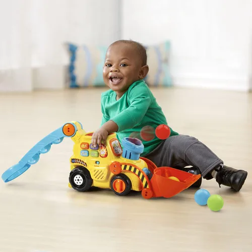 Miniatura 6 de VTech Pop-a-Balls Push & Pop Bulldozer, Amarillo