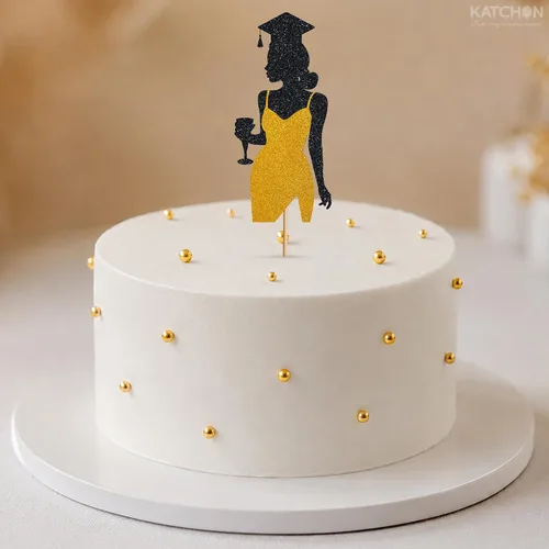 Miniatura 4 de Graduation Decorations 2026, Pack of 1, Glitter Graduation Cake Decorations, Graduation Cake Decorations 2026, Class of 2026 Cake Decorations, Grad