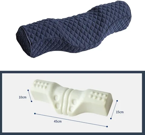 Miniatura 3 de Almohada cervical para el cuello para aliviar el dolor de dormir, almohada cervical de espuma viscoelástica para aliviar el dolor de cuello rígido