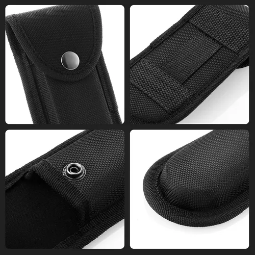 Miniatura 6 de Funda de nailon para cuchillo de bolsillo, bolsa multiherramienta de 5 a 5.5 pulgadas, funda de cinturón para cuchillo plegable con cierre a presión