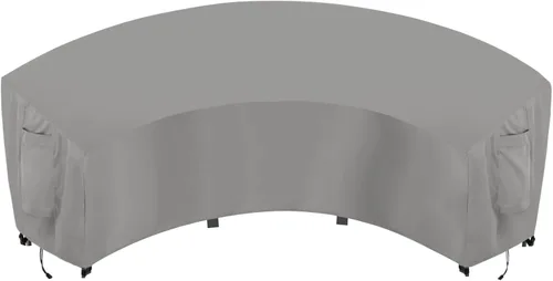 Miniatura 15 de OutdoorLines Funda seccional curvada impermeable para exteriores, resistente a los rayos UV, resistente al viento, para terraza, césped y patio