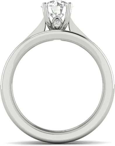 Miniatura 3 de Juego de anillos de compromiso de diamantes de 58 quilates en oro blanco de 10 quilates H-I I2-I3 Oro oro blanco de 10 quilates Diamante