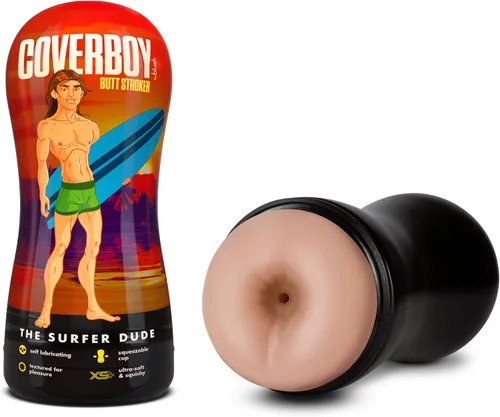 Miniatura 11 de Blush Coverboy Bad Boy Next Door 7.5" Masturbador autolubricante de bolsillo, realista para hombres, manga con textura acanalada, sensación similar