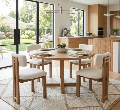 Miniatura 13 de RIVOVA Juego de 2 sillas de comedor de cocina, sillas de comedor modernas tapizadas, respaldo curvado, silla de comedor tapizada de lino con patas