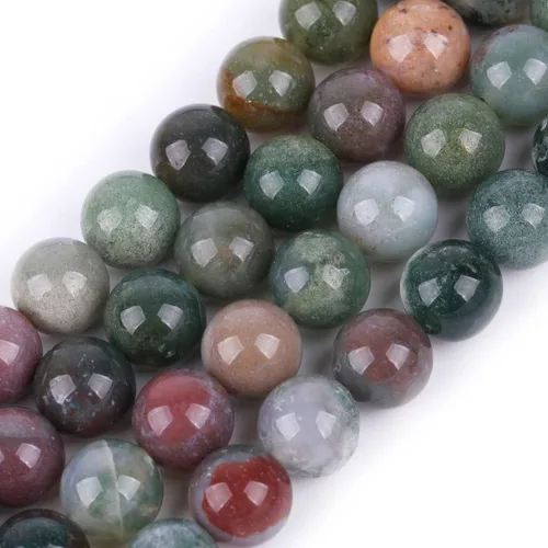 Miniatura 14 de JOE Foreman - Cuentas de ágata india de 0.079 in para hacer joyas con piedras preciosas naturales semipreciosas, redondas, facetadas, 15.0 in