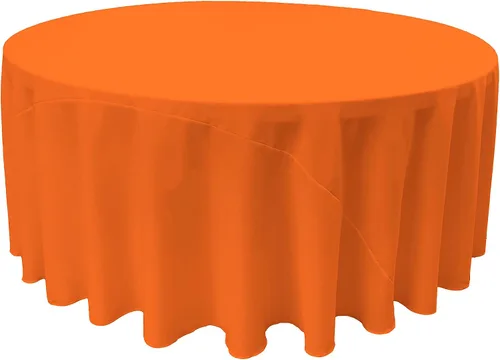 Miniatura 21 de LA Linen - Mantel redondo lavable de popelina de poliéster, resistente a manchas y arrugas, 51", mantel de tela para comedor, cocina, fiesta, Negro