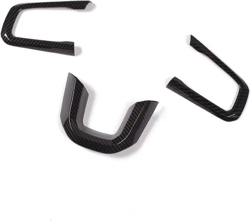 Miniatura 6 de CheroCar JL JT - Fundas de volante de fibra de carbono para Jeep Wrangler JL 2018-2025+, para Jeep Gladiator JT 2020-2025+, accesorios interiores