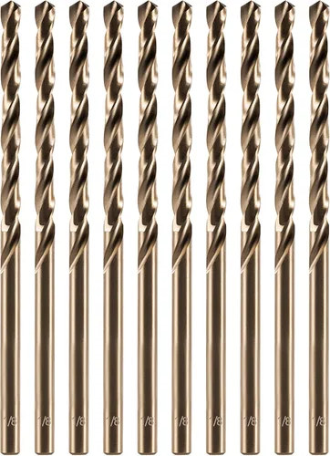 Miniatura 21 de amoolo Juego de brocas de cobalto (1/16"-1/4", 13 unidades), brocas de metal M35 HSS para acero, acero inoxidable, metal duro, hierro fundido