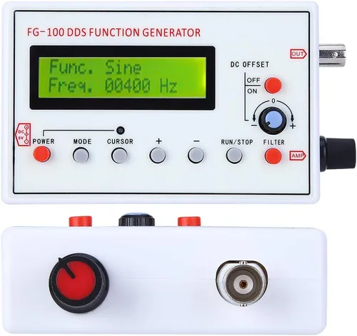 Miniatura 2 de Generador de funciones -FG-100 DDS Generador de funciones Seno Frecuencia 1HZ‑500KHz Contador Fuente de Señal Generador Medidor