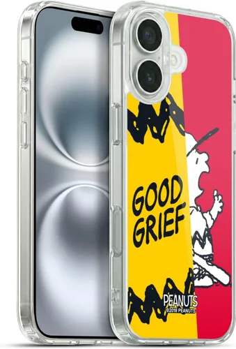 Miniatura 334 de Head Case Designs Funda de gel con licencia oficial de Peanuts Snoopy & Woodstock Halfs and Laughs [protección de grado militar] compatible