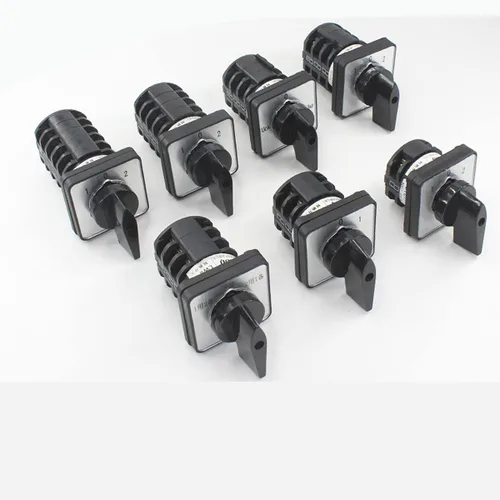 Miniatura 6 de Interruptor selector de cambio universal, interruptor de transferencia de potencia, 3 posiciones 4 terminales, LW8-10 D101/1 220V 10A Motor