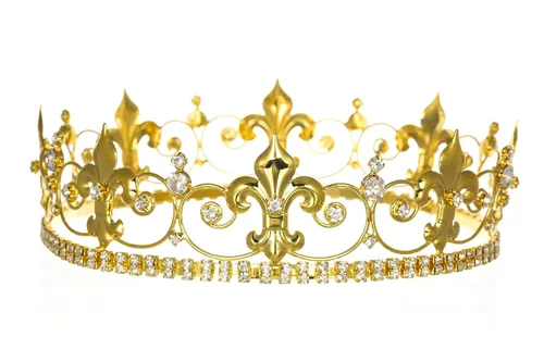 Miniatura 2 de Ornate corona de rey con flor de liz de 2 pulgadas