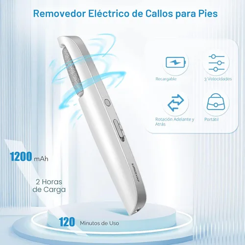 Miniatura 3 de LINKEVAP - Removedor de callos eléctrico para pies, kit profesional de pedicura, limpiador de pies para piel seca, muerta, agrietada y dura, kit