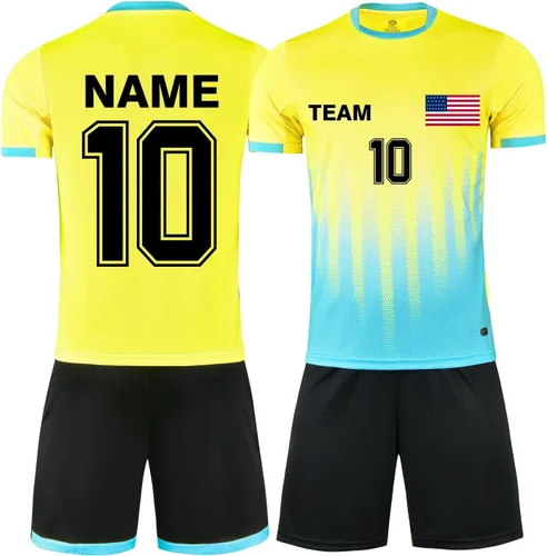 Miniatura 12 de Camisetas de fútbol personalizadas para hombres, mujeres, niños, camisetas de fútbol personalizadas, pantalones cortos, uniformes