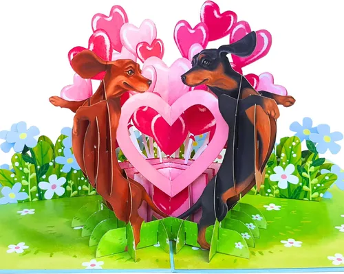 Miniatura 11 de Tarjeta romántica de San Valentín con diseño de gato, 3D, para pareja, gato, para esposa, marido, él, novia, novio, adultos 6 x 8 pulgadas