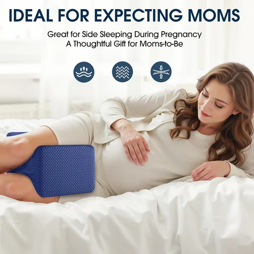 Miniatura 5 de BlissTrends Memory Foam Knee Pillow, Knee Pillow for Side Sleepers, Leg Pillows for Sleeping Blood Circulation, Elevation Pillow for Spine Aligning
