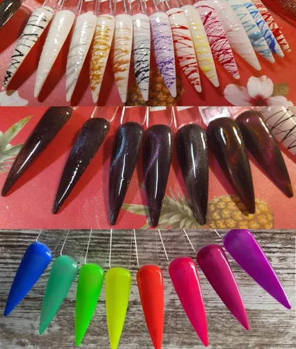 Miniatura 4 de LoveOurHome 150 palitos transparentes para muestras de uñas – Ataúd de aguja largo, almendra, muestras de esmalte de uñas, probador de uñas