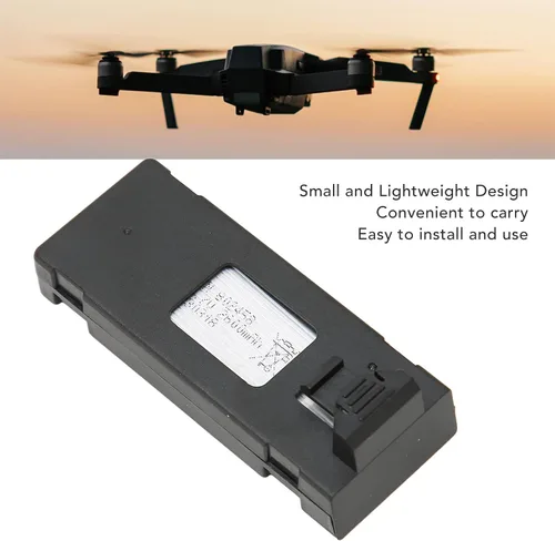 Miniatura 2 de Estink Batería de dron RC de 3.7 V 2600 mAh, batería de repuesto para dron, compatible con E88 E88PRO E88MAX E525 E99 E99PRO P1 P5PRO K3 S1 P8 RC