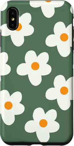 Miniatura 11 de Retro 60s flower vintage floral pattern sage green Groovy Case for iPhone 16