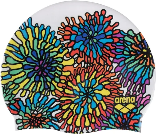 Miniatura 29 de Arena Gorra de natación de silicona elástica unisex HD para adultos, equipo de natación suave y elástico para piscina