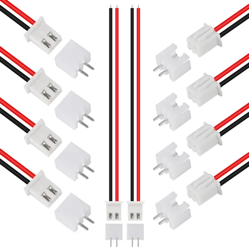 Miniatura 19 de ACEIRMC XH - Juego de conectores JST-XH, 10 pares, conector macho y hembra de 3 pines, adaptador de enchufe con cable plano de 7.874 in, 26 AWG