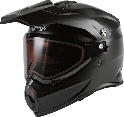Miniatura 2 de GMAX AT-21S - Casco integral sólido de cara completa, aprobado por DOT para adultos y jóvenes (negro mate, 2X)