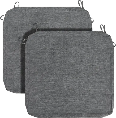 Miniatura 56 de FUNHOME Fundas de Cojín para Sillas de Exterior, Paquete de 2, ¡Sin Relleno! Fundas de Cojín de Repuesto para Patio 20" x 18" x 4", Resistentes al