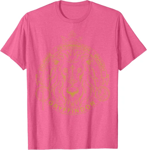 Miniatura 14 de Harry Potter Camiseta Gryffindor Line Art Lion Symbol, Negro