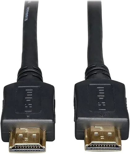 Miniatura 3 de TRIPP LITE Cable plano HDMI de alta velocidad, video de alta definición 4K x 2K, video digital con audio (M/M), negro, 3 pies (P568-003-FL)