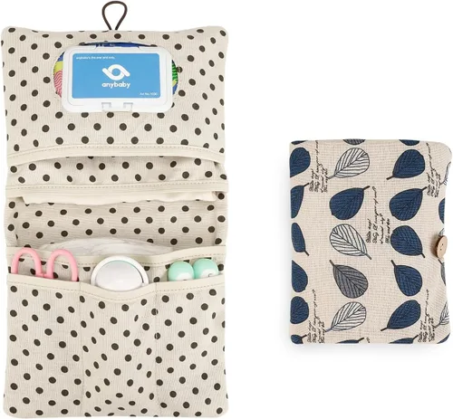 Miniatura 13 de Lmbabter Organizador extraíble para bolsa de bebé, bolsa de pañales con 6 bolsillos en total, bolso y bolsa de mano para mujeres, mamás, enfermeras