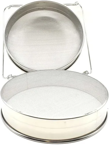 Miniatura 2 de Colador doble de la miel del top del cubo del acero inoxidable del tamiz de la categoría alimenticia 304, filtro para el procesamiento/la extracción