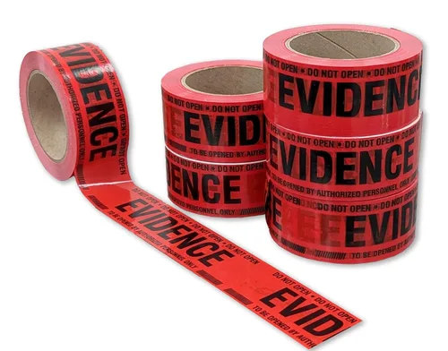Miniatura 5 de Crime Scene Cinta de sellado de caja de evidencia roja