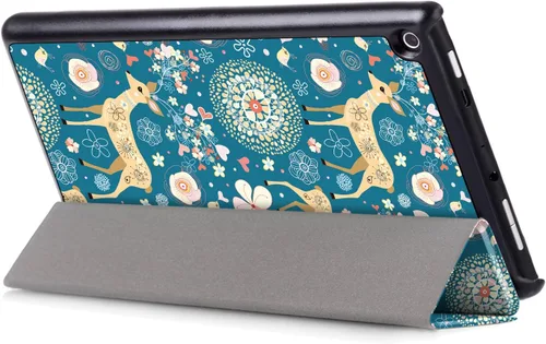 Miniatura 4 de EpicGadget Funda para Amazon Fire HD 10 / Fire HD 10 Plus (11.ª generación, lanzada en 2021) – Funda ligera de triple pliegue con función