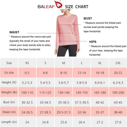 Miniatura 7 de BALEAF Women's Long Sleeve Running Shirts Workout Tops Athletic Active Quick Dry Soft Lightweight