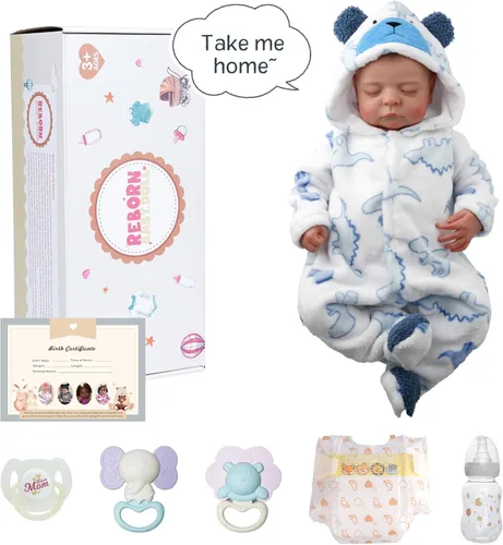 Miniatura 7 de BABESIDE Muñecas de bebé reborn niño, de 20 pulgadas, muñeca realista recién nacida de vida real, posable, muñeca realista de vinilo suave de cuerpo