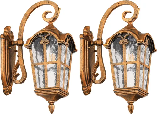 Miniatura 10 de Luces de pared para exteriores, para porche, patio, 17.1 pulgadas de alto, accesorios de iluminación de pared exterior blanca, impermeable