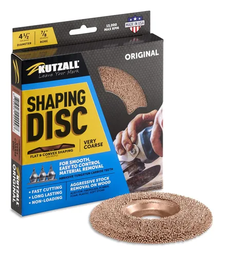 Miniatura 15 de Kutzall Disco de Moldeo Extremo - Mediano, 4-1⁄2" (114.3mm) Diámetro X 7⁄8" (22.2mm) Taladro - Accesorio de Amoladora Angular para Carpintería