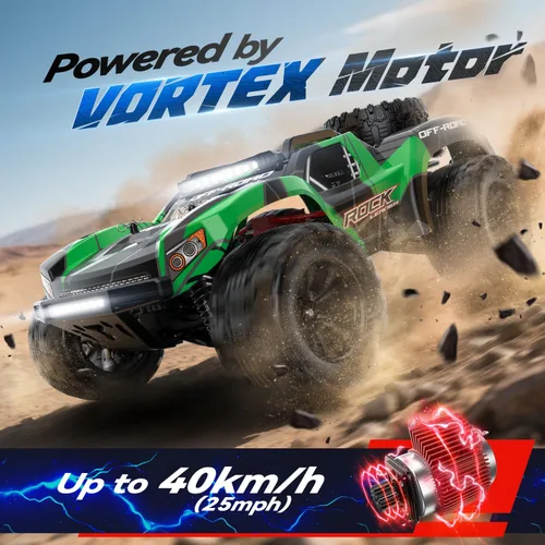 Miniatura 2 de JM Racing 1:12 Fast RC Cars 40KPH 4WD Camión del Desierto con Control Remoto, Camión Monstruo Todoterreno Todo Terreno con Batería Recargable