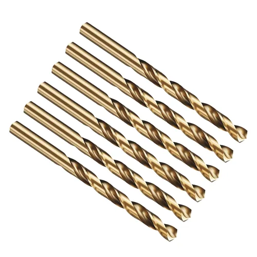 Miniatura 280 de PATIKIL Broca Jobber de 0.039 in, vástago recto M35 cobalto 5% acero de alta velocidad 135° acabado dorado para metal duro de acero inoxidable - 2