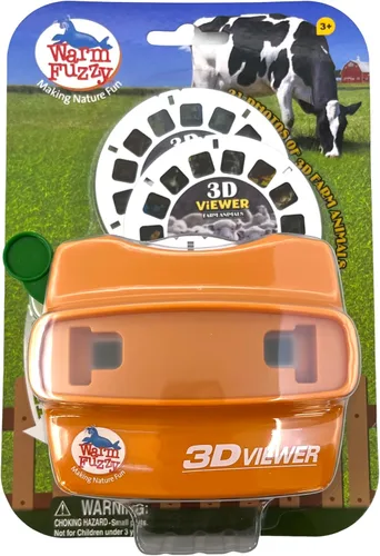 Miniatura 7 de WARM FUZZY Toys 3D Viewfinder (Aligator) - Visor para niños y adultos, juguetes clásicos, visor de diapositivas, visor de carrete 3D, retro
